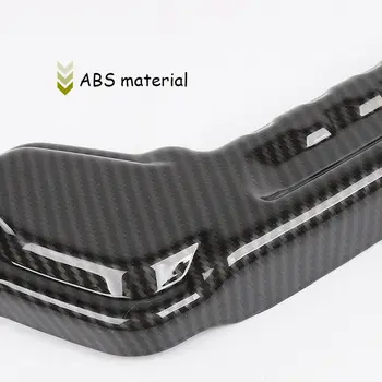 

Decor Seat Adjust trim Cover Accessories Car Interior Carbon Fiber Black