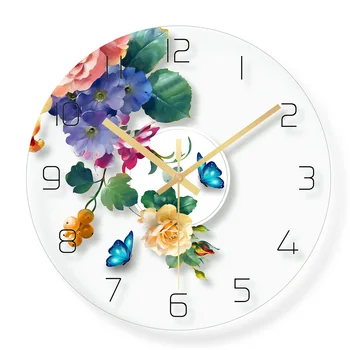 

Lovely Unicorn Wall Clock Quartz Nursery Unicorn and Rainbow Decor Sweep Movement for Girl's Room 12inch Girls Home Decor W