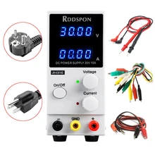 Minifuente de alimentación de laboratorio para repar de teléfonos móviles, estación de carga ajustable con interruptor de pantalla de 4 dígitos, 30V, 10A, K3010D