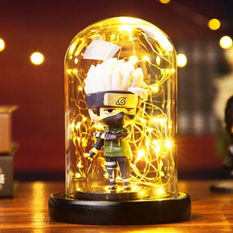 Japanese Anime NARUTO Fire Tree Silver Flower Creative PVC Luminous Action Figure Collectible Model Toys A261