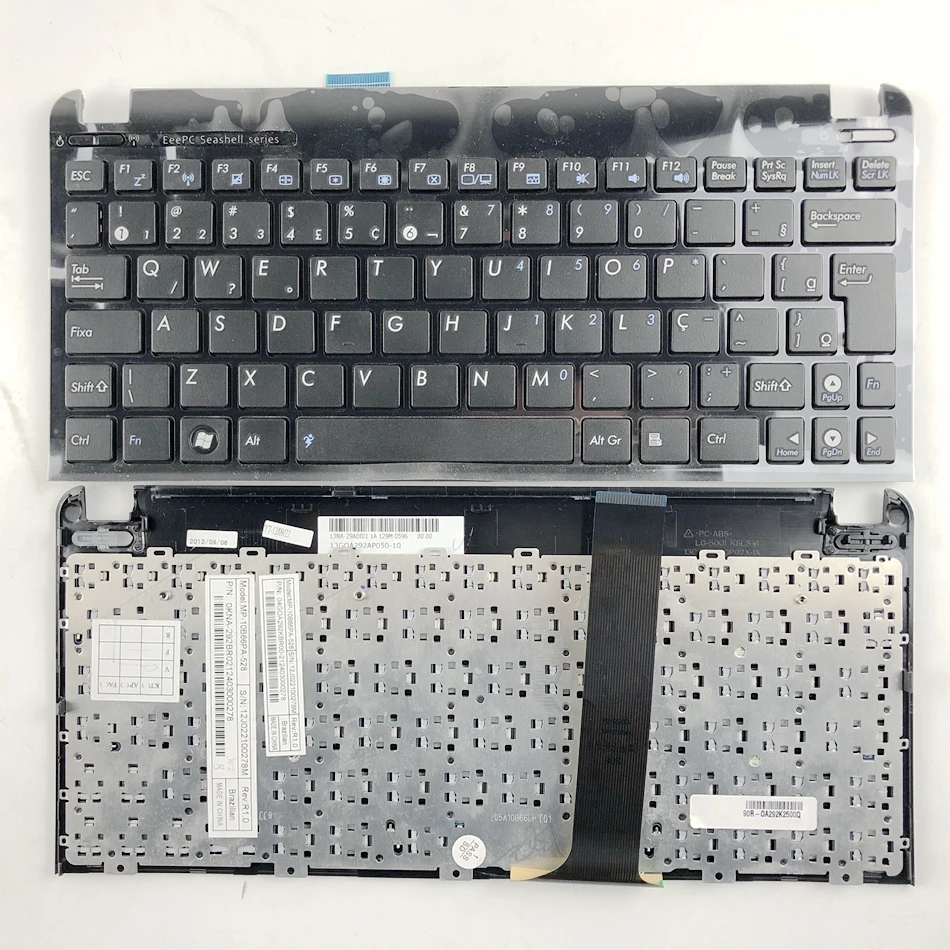 Бразильская Клавиатура для ноутбука Asus Eee PC 1015 1015B 1015BX 1015PW 1015CX 1015PD 1011 1015PX с рамкой BR