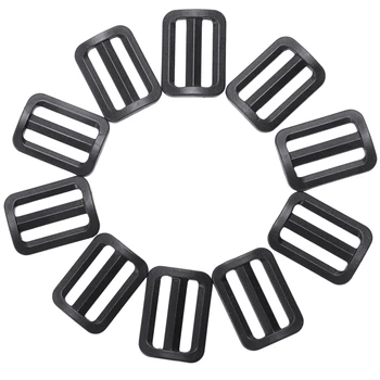 

Luggage Bag Replacement Plastic 1" Side Rectangle Buckle 10 Pcs