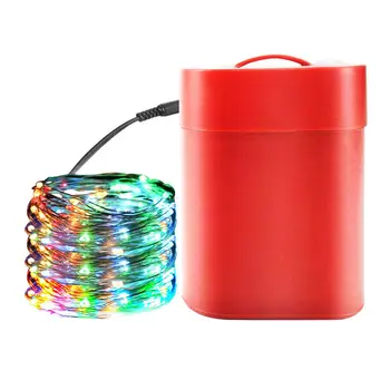 

2020 New Year Christmas String Light Brine Powered Energy-saving Lamp 10M 100LED Colorful Light for Christams Party Decoration