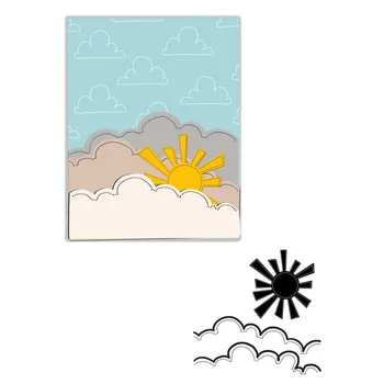 

YaMinSanNiO Cutting Dies Sun and Cloud Metal Dies New 2019 For Scrapbooking Album Card Making Embossing Stencil Diecut Wholesale