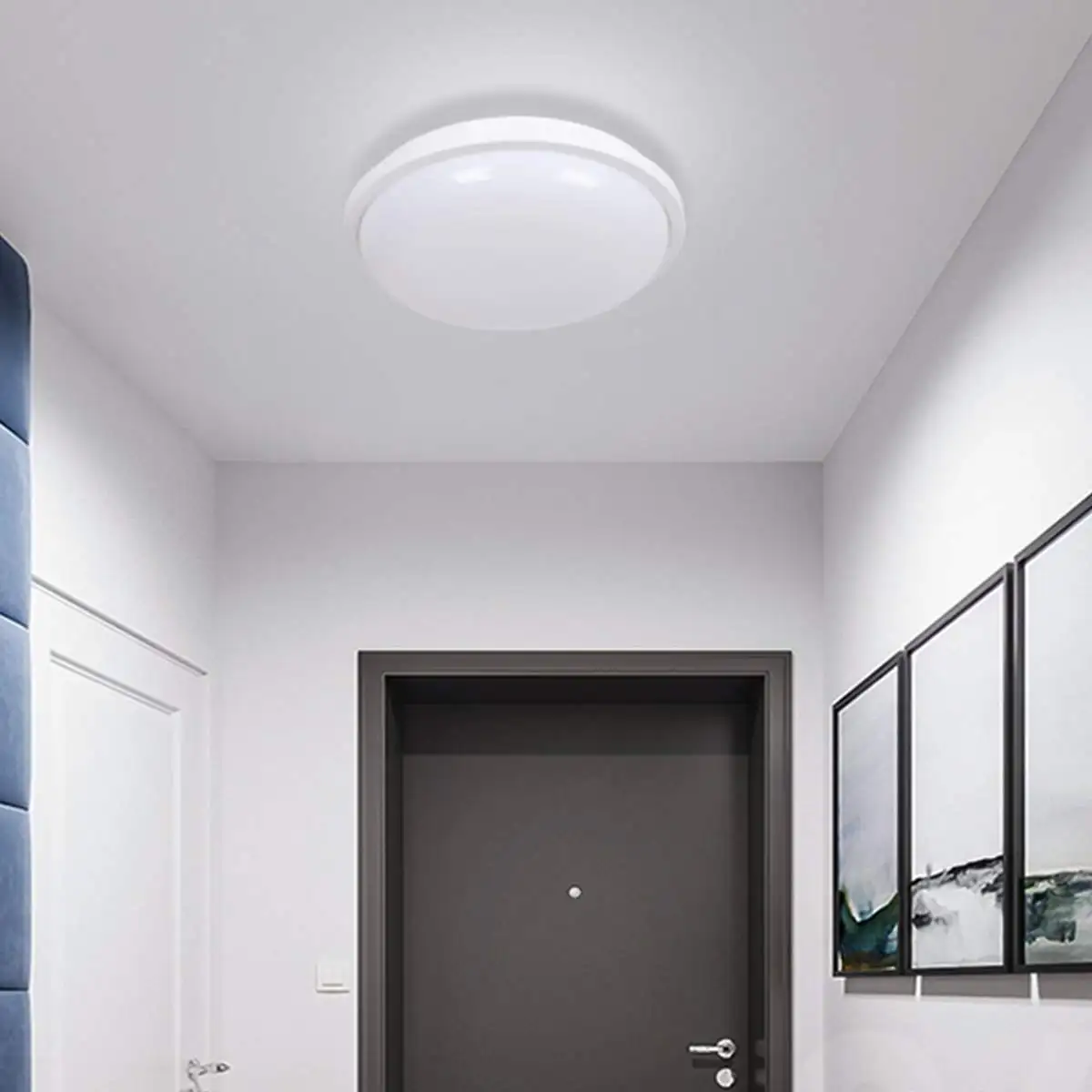 US $50.11 15W25W Solar Panel LED Ceiling Lamp With Remote Control 72120LED Round Bulb Indoor Outdoor Waterproof Garage LED Ceiling Light