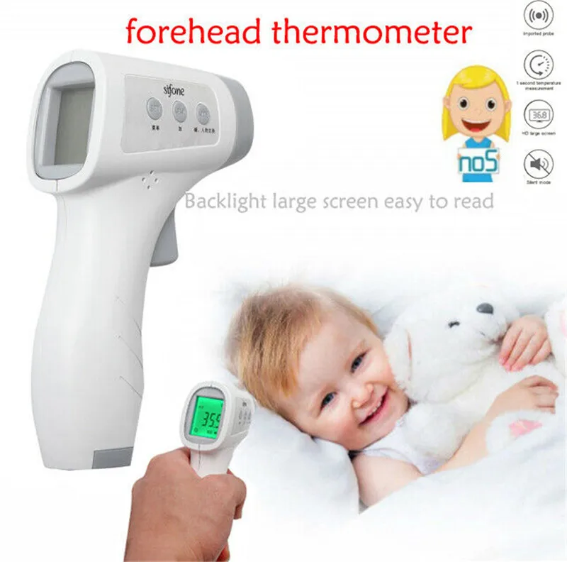 

Baby Forehead IR Thermometer Infrared Digital LCD Portable Non-Contact Body Measurement