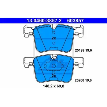 

Disc pads front BMW X3 F25 3.0 2.0d 10 ATE 13.0460-385