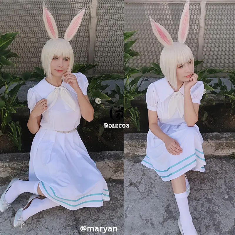 ROLECOS аниме Beastars Haru Косплей Костюм кролик косплей платье девушка Женский костюм