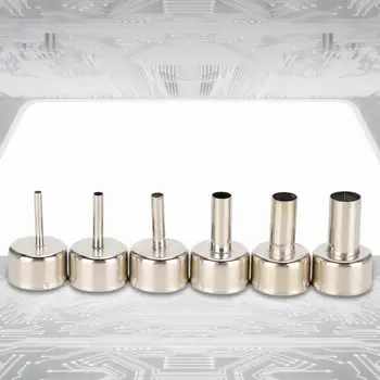 

Electric Computer cleaner 6pcs Hot Air Gun Nozzle 858 Heat Gun SMD Rework Station Accessory 3/4/5/8/10/12mm
