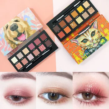 

12 Color Animal Eye Shadow Makeup Palette Glitter Shimmer Matte Eyeshadow Powder Waterproof Pigment Eyeshadow Beauty Cosmetics