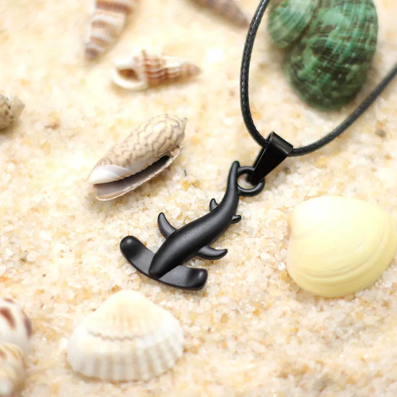 Sea Animal Shark Necklace For Men Summer Beach Jewelry