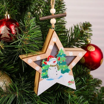 

Illuminated decor "Snowman with a star"