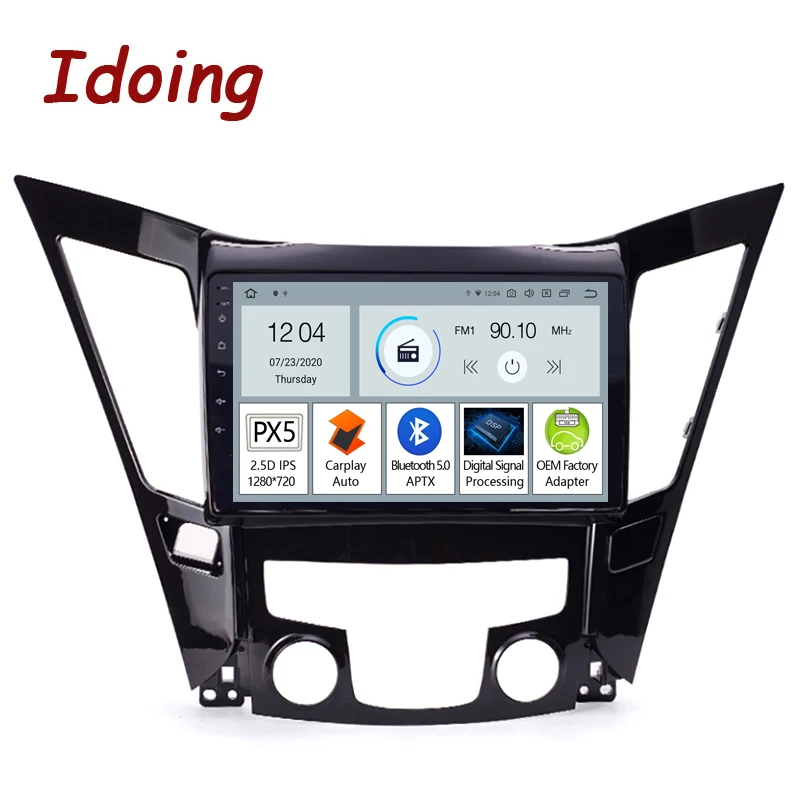 Idoing 10 2 &quotAndroid для Hyundai Sonata 6 YF i40 i45 2009 Автомобильный Радио мультимедийный плеер