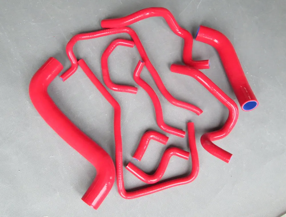 red Силиконовый шланг радиатора для Subaru Impreza MK10 WRX/STI GRB/GH SH5/BP5/BL5 EJ20/EJ25 2008-ON - Цвет: red