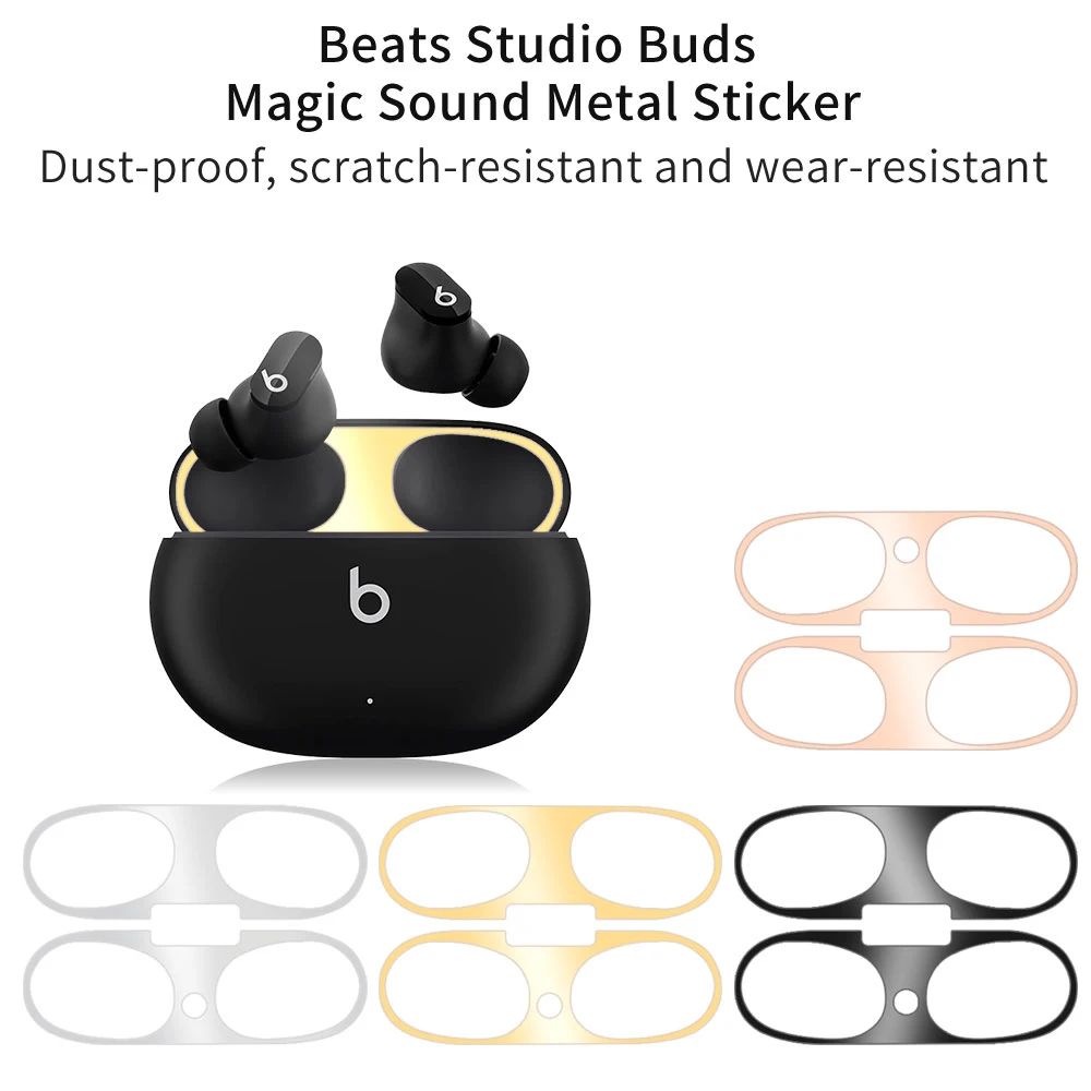 Металлический пылезащитный чехол для наушников Magic Beats Studio Buds аксессуары |