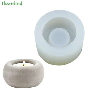 

Candle Silicone Mold Concrete Candlestick Mould Cement Candle Holder Tool Handmade DIY Craft Art Supplies Home Decorating Tools