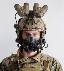 Máscara simulada de respiración TMC, modelo de HALO DEVGRU OPS, fantasma táctico, paracaídas, nuevo