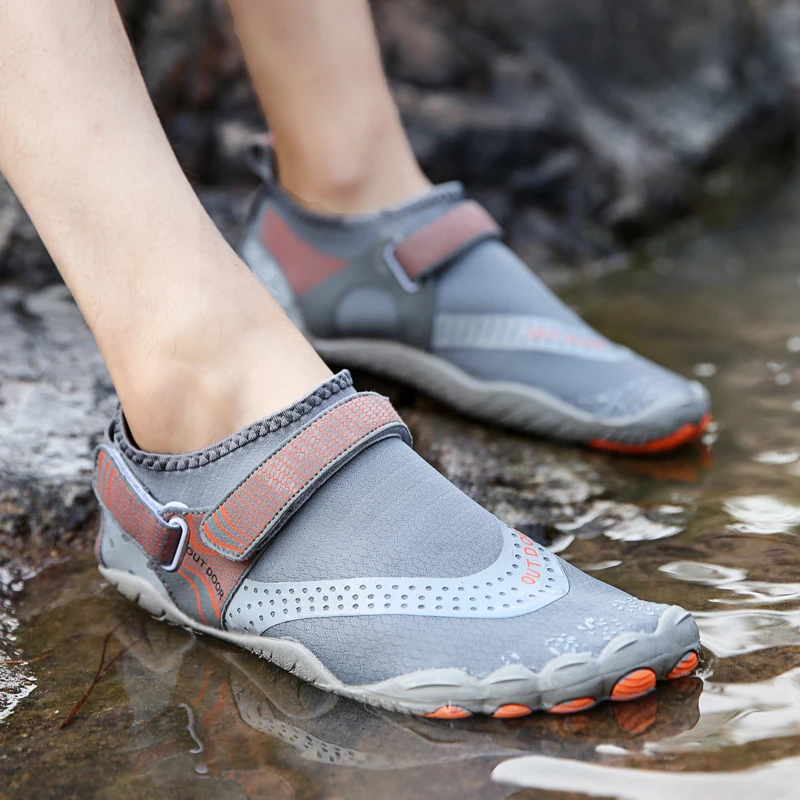 Summer Elastic Quick Dry Aqua Shoes Unisex Swimming Water Wading Shoes Men Upstream Swimming Beach Barefoot Slippers Women Water Shoes