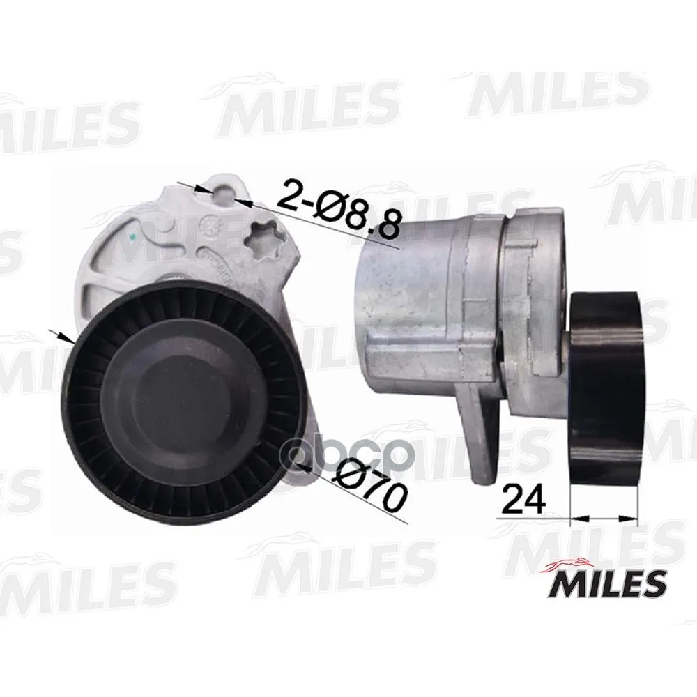 Натяжитель Ремня Приводного Volvo S40/60/70/80 Miles Ag00036 Miles арт. AG00036