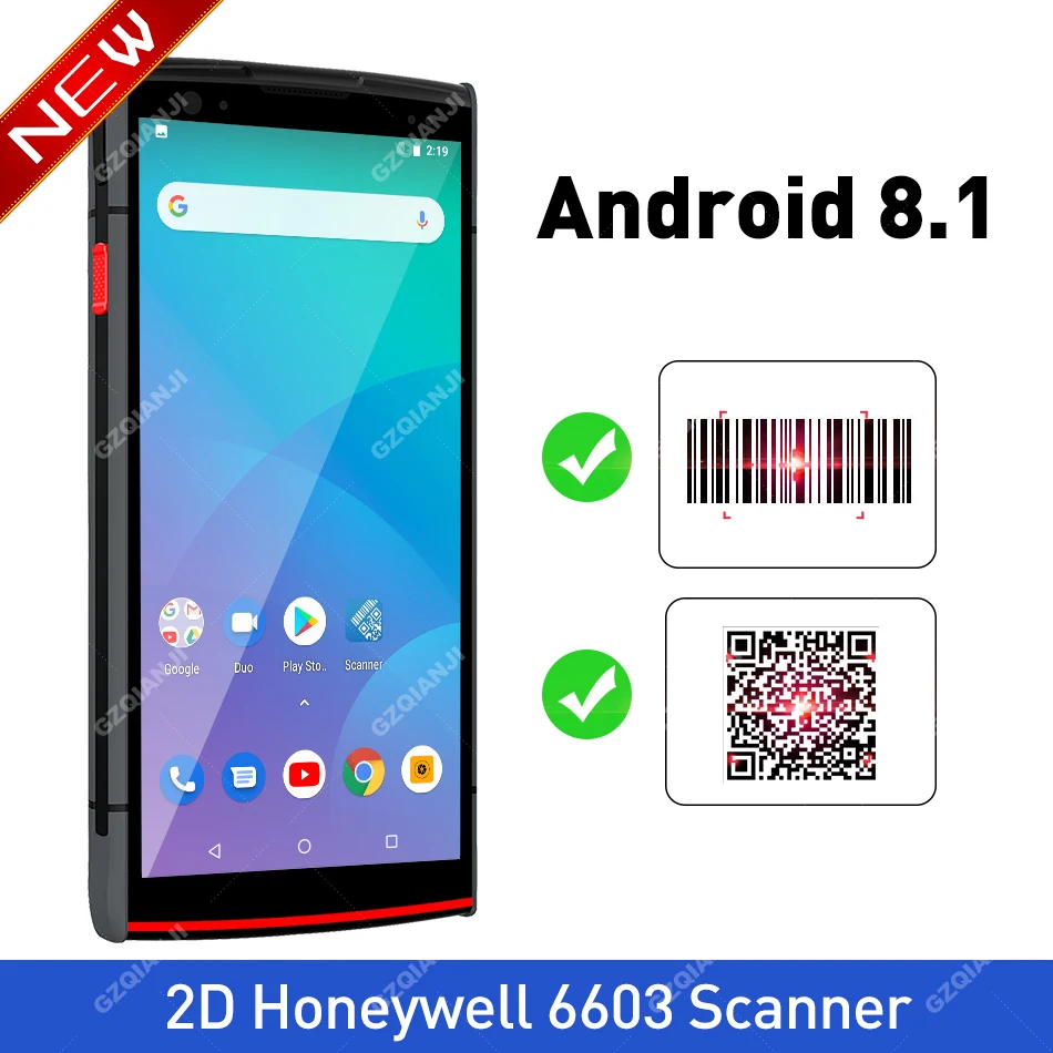 Портативный КПК Android 8 1 прочный POS терминал Honeywell 6603 2D сканер штрих кода