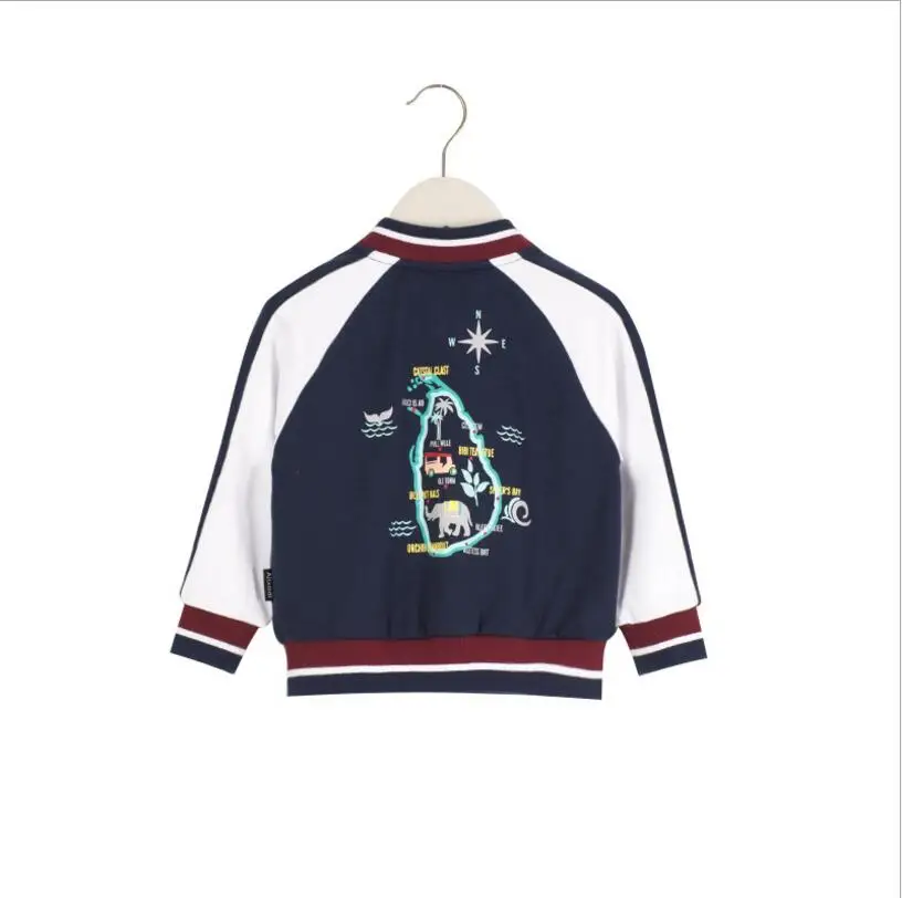 Boys'clothes осенне-зимняя детская одежда класса Британский ветер бейсбольная форма пальто для мальчиков цветная Детская куртка