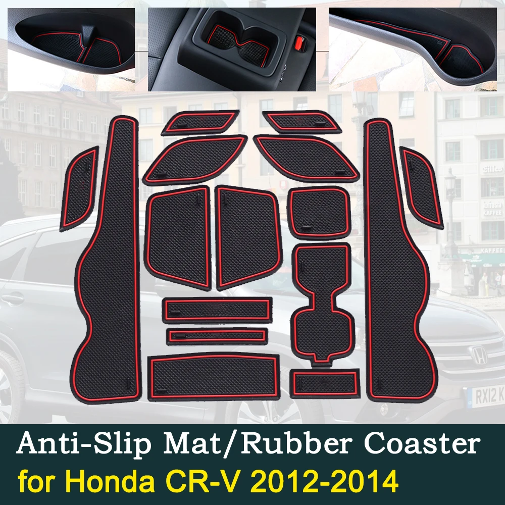 Противоскользящая резиновая подушка для двери Honda CR-V 2012 ~ 2014 4-го поколения