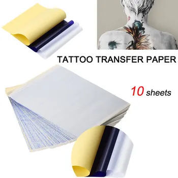 

10x Tattoo Transfer Paper Stencil Carbon Thermal Tracing Hectograph Sheet Thermal Transfer Papers Professional Tattoo Accesories