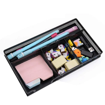 

ABSS-Desktop Drawer Organizer, Office Drawer Finisher, 4-Level Mesh Desktop Finisher, Desktop Drawer Finisher for Home Office an