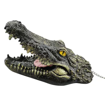 

Floating Crocodil e Water Decoy Garden Pond Art Decor for Goos e Control New creative home decor Bubble crocodile ornaments@35
