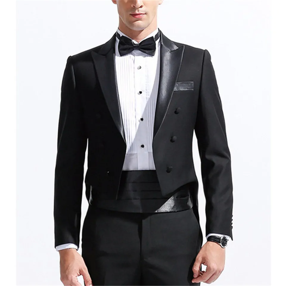 Мужской костюм смокинг Noivo Terno Slim Fit Easculino вечерние костюмы для мужчин двубортный темно-синий смокинг мужской s Костюм