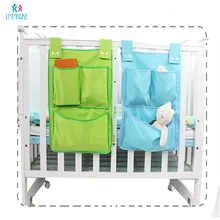 Холст Детская кроватка для младенца кровать висячая сумка слоистый бампер Жесткая Сумка сосуд sundry маленькая сумка Аксессуары для детской кровати