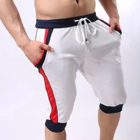 XXL  Brand Men Shorts Cotton Beach Boxer Sexy Wear Baseball capri Designer Shorts New Trunks FX1023 1