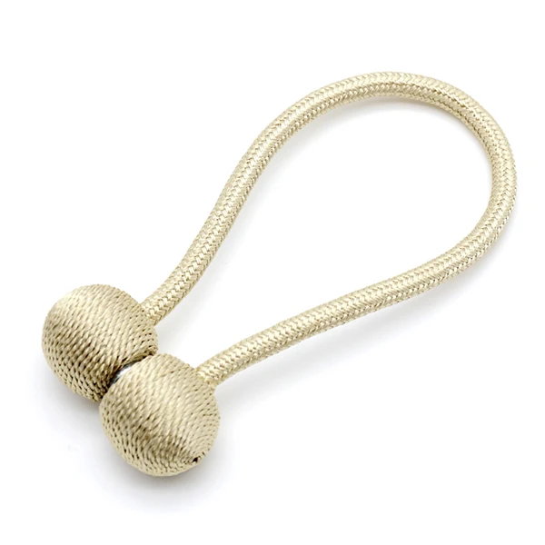 Beige 1 шт., простой современный Магнитный занавес, подтяжка, декоративная веревка, подтяжка, подтяжки, держатели для домашней занавески, аксессуары для украшения - Цвет: Beige