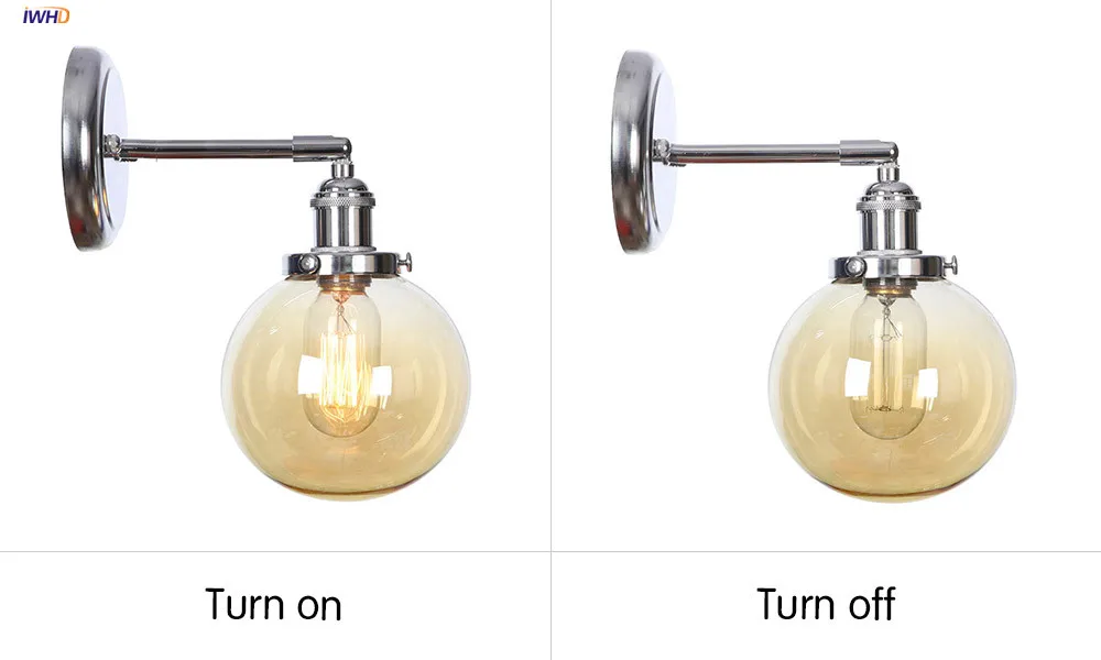 323铬色+琥珀罩 开关灯对比图 英文版