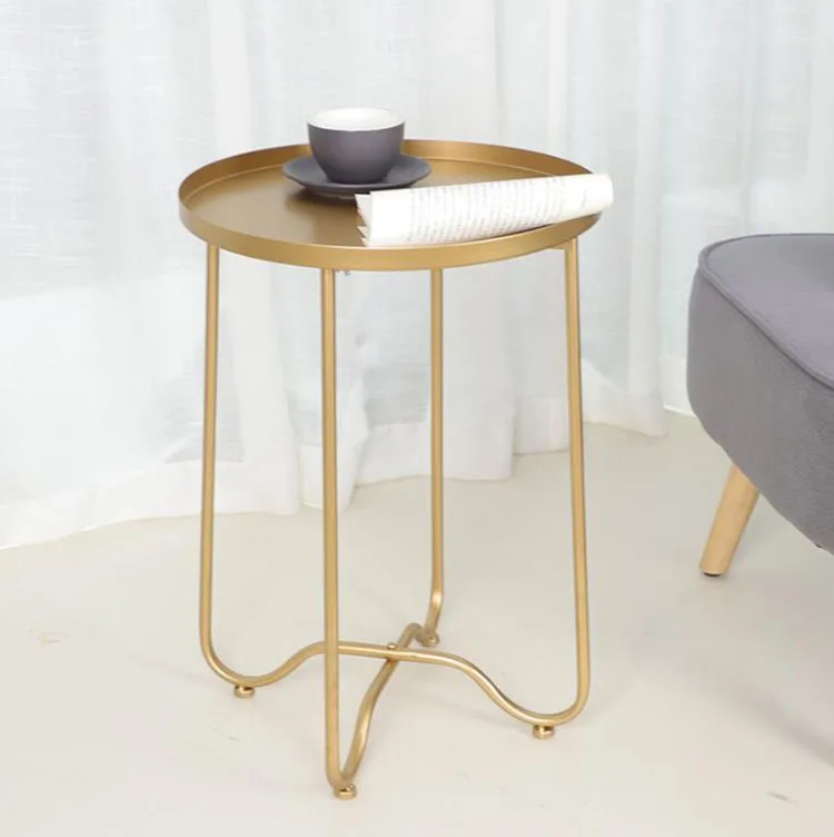 Iron Small Folding Round Coffee Table Couches Sofa Bed Side Table Home Furniture for Living Room Balcony Garden Tables Iron Small Folding Round Coffee Table Couches Sofa Bed Side Table Home Furniture for Living Room Balcony Garden Tables