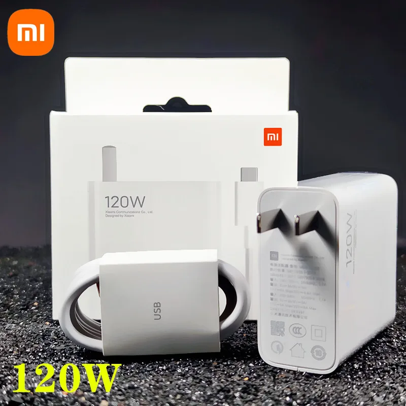 Original Xiaomi Charger 120W Fast Charger Quick Charging Power Xiaomi