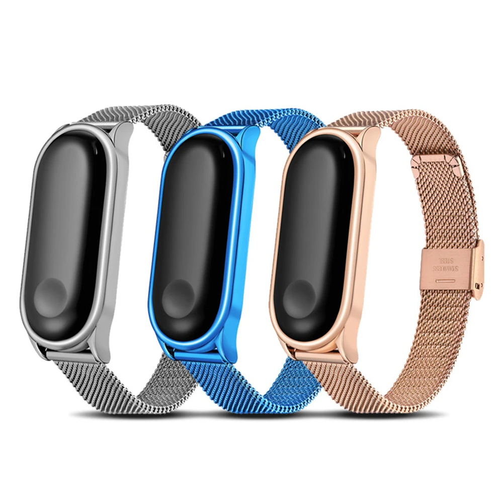 Bracelet Strap-Wrist-Strap Mi-Band 5-Replacement-Straps Stainless-Steel Xiaomi for 5/4/3