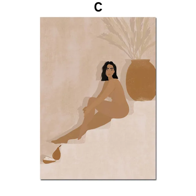 Black Cat Girl Reading Illustration Wall Art Canvas Painting Modern Nordic Posters And Prints Wall Picture For Living Room Decor C