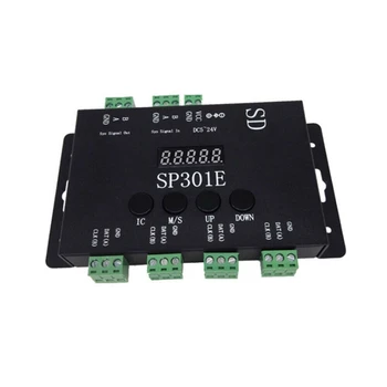 

SP301E Programmable LED Controller Syn Signal Out and in for WS2811 WS2813 WS2812B SK6812 APA102 Pixel LED Strip Light DC5-24V