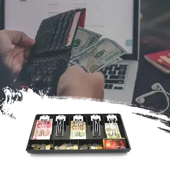 

Cash Register Box Five Checkout Box Drawer Cash Register Tray Collection Box Money Box Cash Box Cashier Box