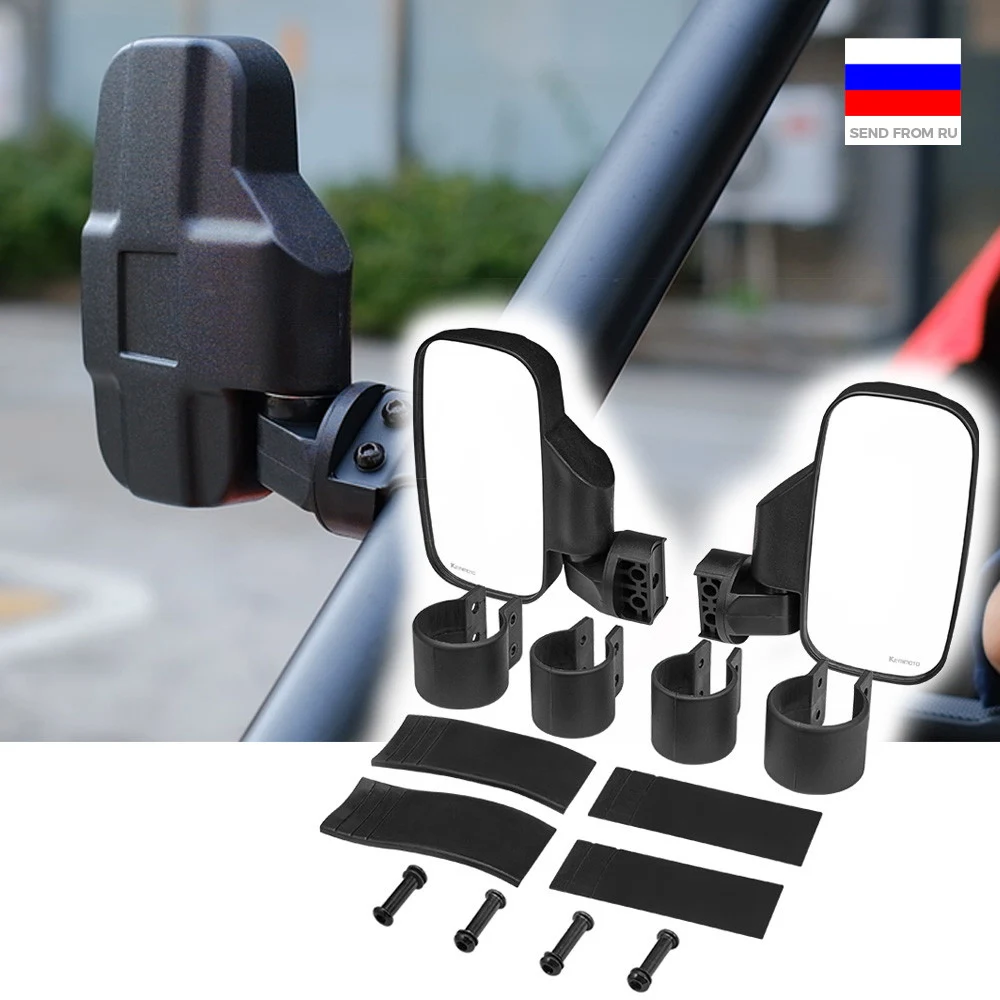 KEMiMOTO 1 75 &quot2&quot зеркало UTV боковые зеркала заднего вида для Polaris RZR PRO XP 800 900 1000 Ranger Can