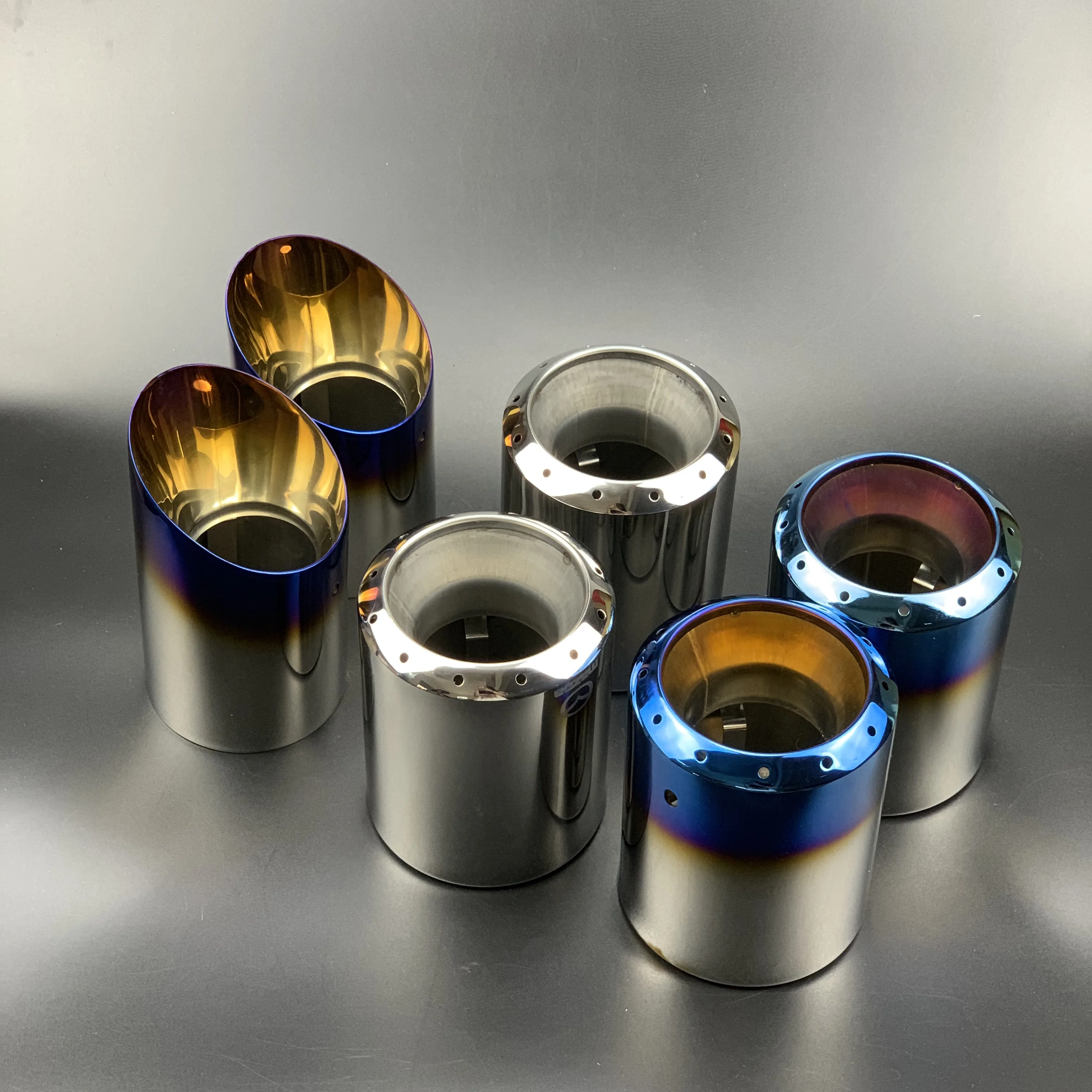 Автомобильный Стайлинг 2 шт./компл. хромированная выхлопная труба из нержавеющей