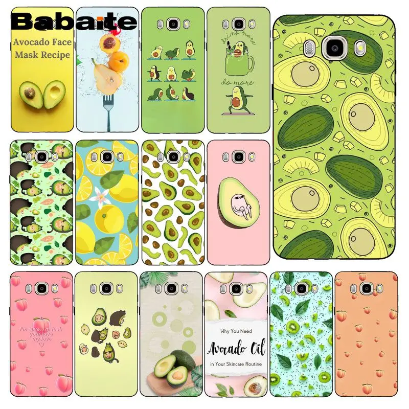 Чехол для телефона Babaite avocado с фруктами персик Samsung Galaxy J7 J6 J8 J4 J4Plus DUO J7NEO J2