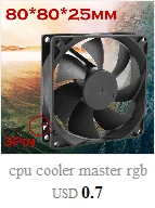 Кулер для процессора master rgb охлаждающий вентилятор для процессора охлаждающий кулер вентилятор Радиатор 7 лопастей для Intel LGA 775 1155 1156 AMD 754 AM2
