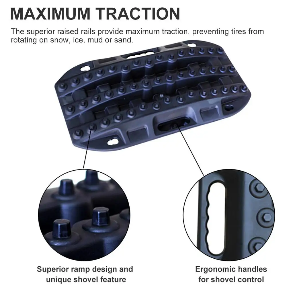 Универсальный автомобильный захват треков Тяговый коврик для восстановления треков Тяговый Коврик Противоскользящая дорожка для шин лестница для песка грязи снега