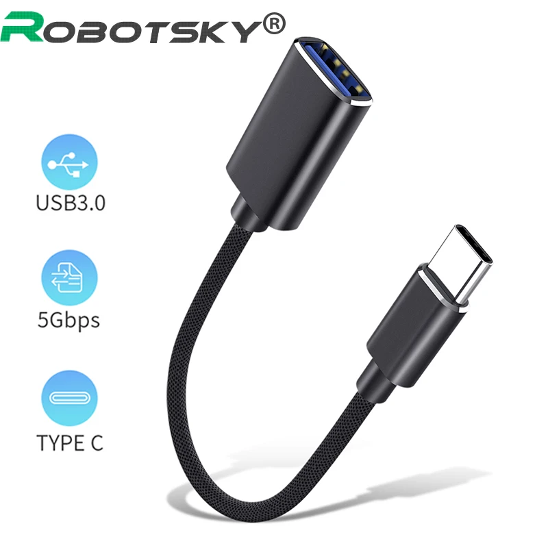 Кабель адаптер USB C Micro на Type 3 0 OTG преобразователь для синхронизации данных Huawei Samsung Xiaomi Macbook|Переходники и