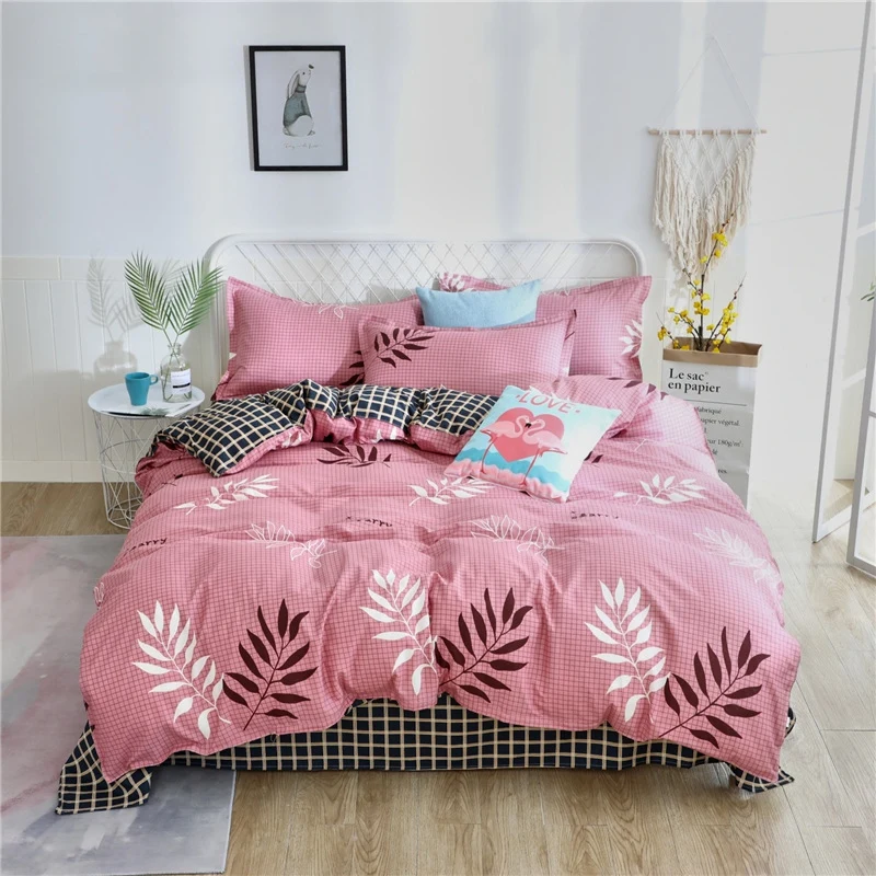 

Bedding Set Adult Kids Child Soft Bed Linens Single Full Queen King Size Quilt Comforter Duvet Cover Bedspreads Bedlinen24