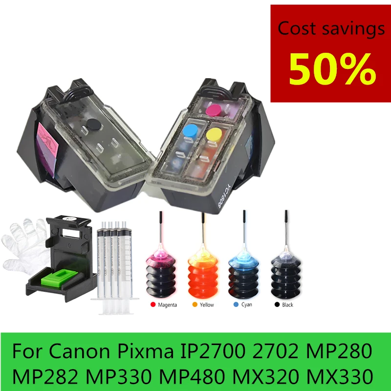 Pg512 Cl513 Catridge Compatible For Canon Pg 512 Cl 513 Refill Ink  Cartridge Pixma Mp230 Mp250 Mp240 Mp270 Mp480 Ip2700 Printer - Ink  Cartridges - AliExpress
