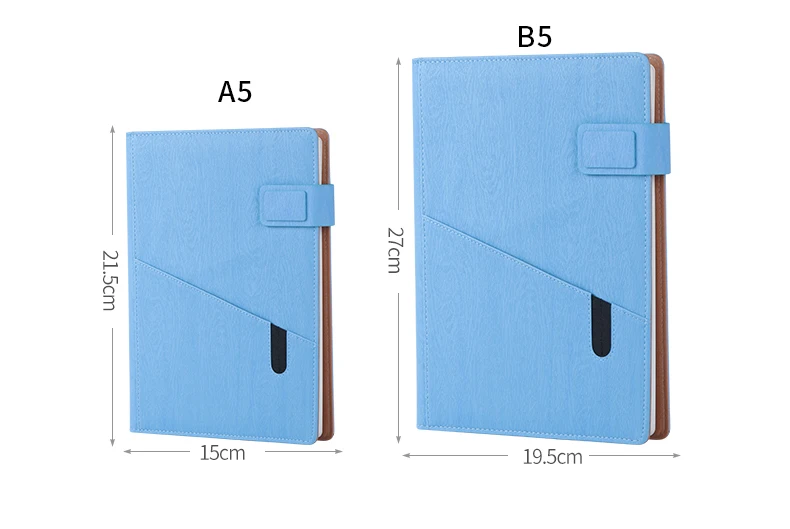 RuiZe многофункциональный кожаный блокнот A5 планировщик большой B5 блокнот для записей канцелярские принадлежности