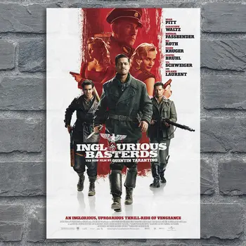 

Classic Movie Silk Poster Inglourious Basterds Art Prints Posters Vintage Wall Decor Pictures Quentin Tarantino Posters
